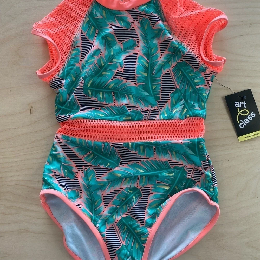 Art Glass One Piece Bathing Suit Large (10/12) (BZ)